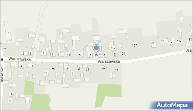 Krasice, Warszawska, 19, mapa Krasice