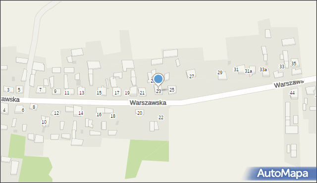 Krasice, Warszawska, 23, mapa Krasice