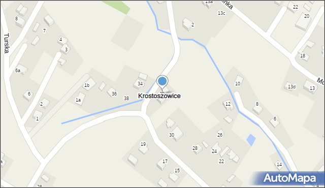 Krostoszowice, Wąwozowa, 32, mapa Krostoszowice