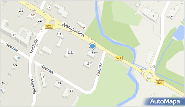 Kwidzyn, Warszawska, 114, mapa Kwidzyn