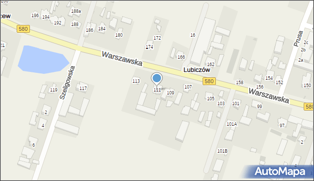 Latchorzew, Warszawska, 111, mapa Latchorzew