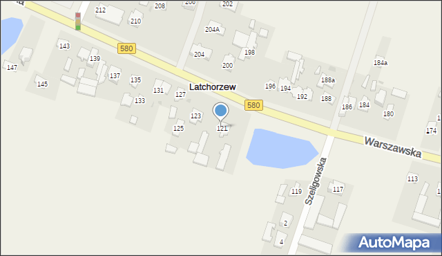 Latchorzew, Warszawska, 121, mapa Latchorzew