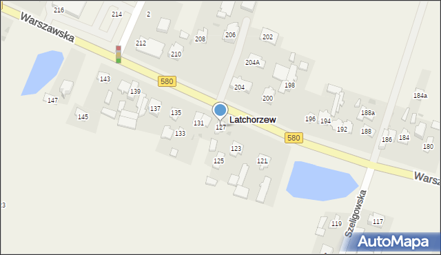 Latchorzew, Warszawska, 127, mapa Latchorzew