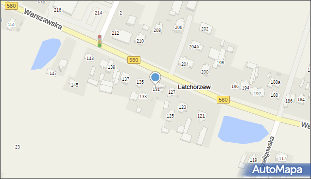 Latchorzew, Warszawska, 131, mapa Latchorzew