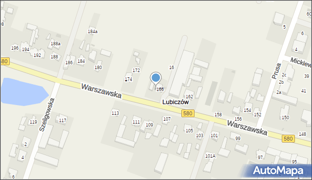 Latchorzew, Warszawska, 166/168, mapa Latchorzew