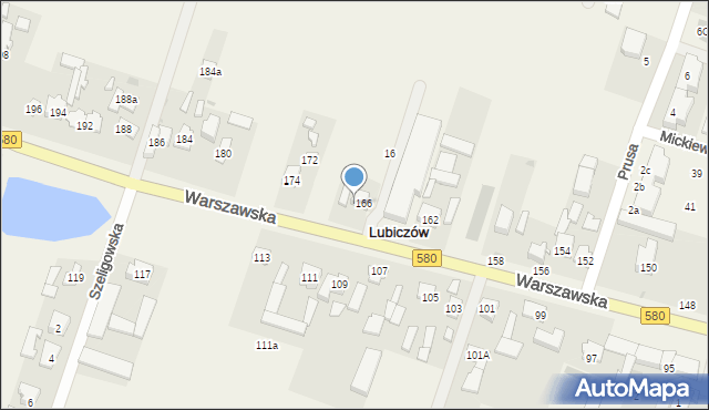 Latchorzew, Warszawska, 166/168, mapa Latchorzew