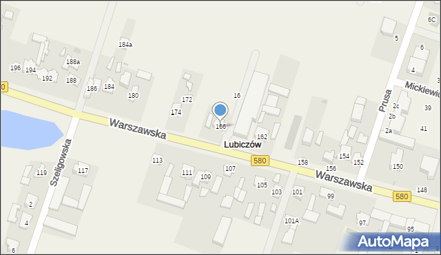 Latchorzew, Warszawska, 166, mapa Latchorzew