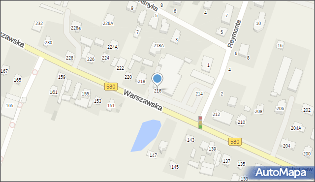 Latchorzew, Warszawska, 216, mapa Latchorzew