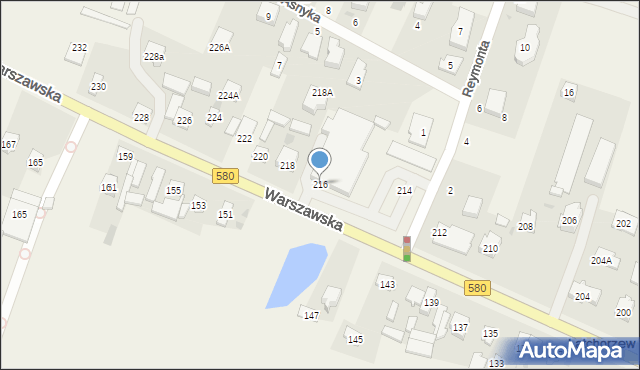 Latchorzew, Warszawska, 216, mapa Latchorzew