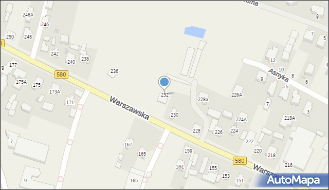 Latchorzew, Warszawska, 232, mapa Latchorzew
