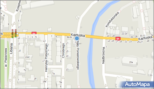 Legnica, Wały Księcia Józefa Poniatowskiego, 11A, mapa Legnicy