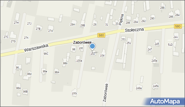 Leszno, Warszawska, 102, mapa Leszno