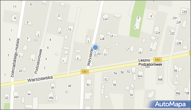 Leszno, Warszawska, 11, mapa Leszno