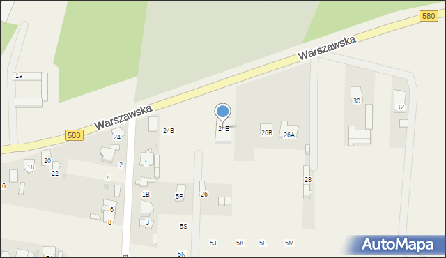 Leszno, Warszawska, 24E, mapa Leszno