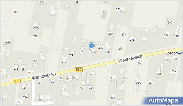 Leszno, Warszawska, 27A, mapa Leszno