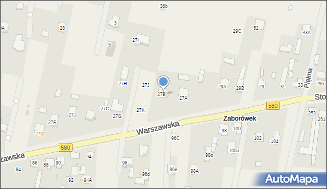 Leszno, Warszawska, 27bb, mapa Leszno