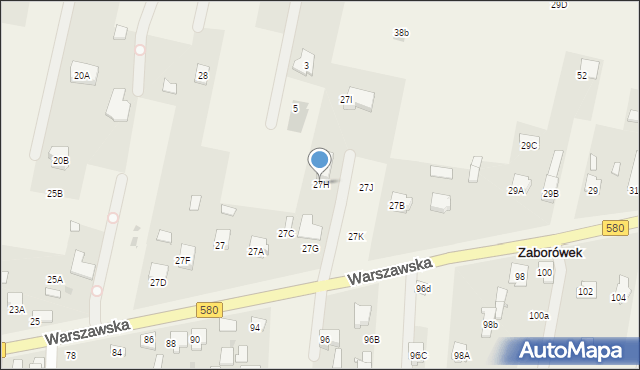 Leszno, Warszawska, 27H, mapa Leszno