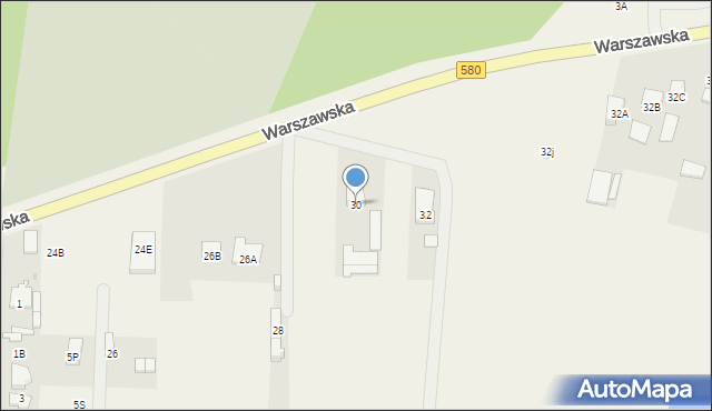 Leszno, Warszawska, 30, mapa Leszno