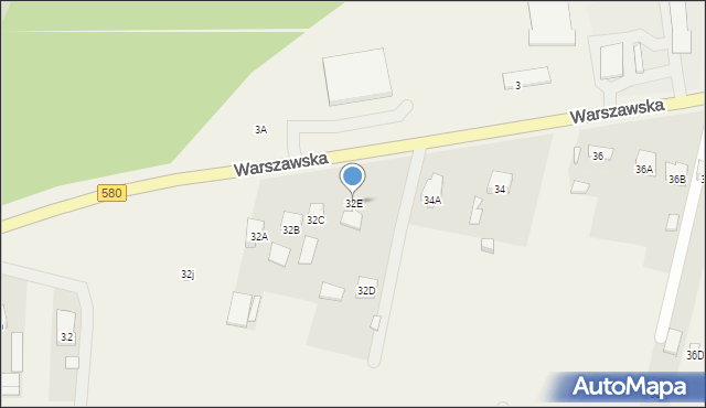 Leszno, Warszawska, 32E, mapa Leszno