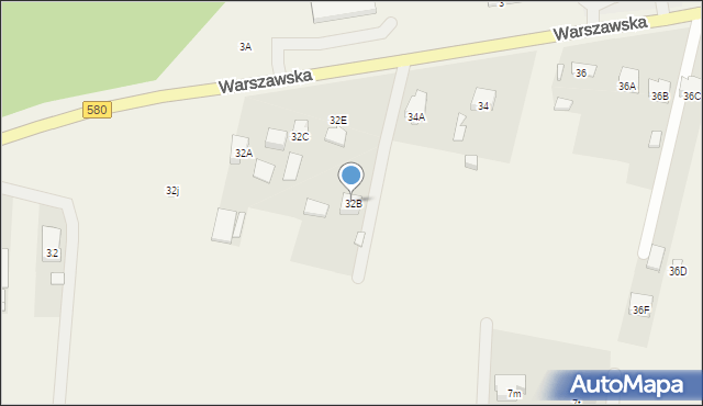 Leszno, Warszawska, 32f, mapa Leszno