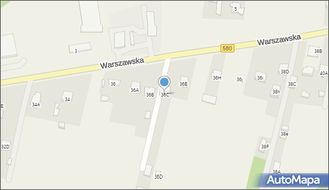 Leszno, Warszawska, 36C, mapa Leszno