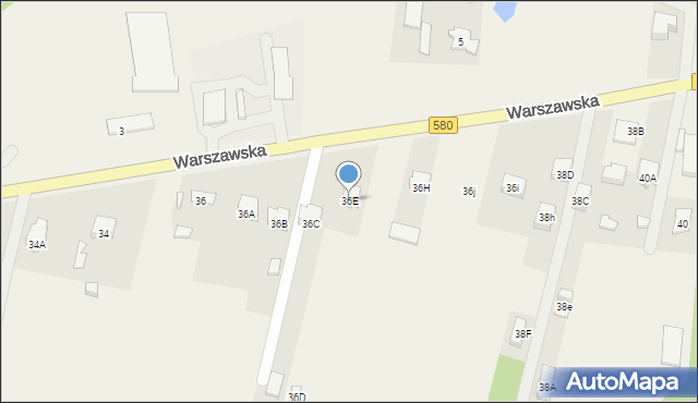 Leszno, Warszawska, 36E, mapa Leszno