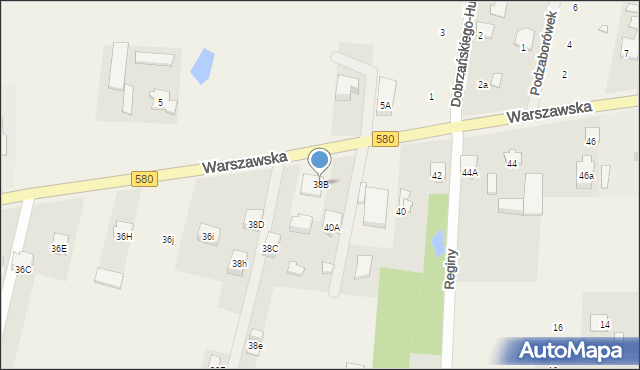 Leszno, Warszawska, 38B, mapa Leszno