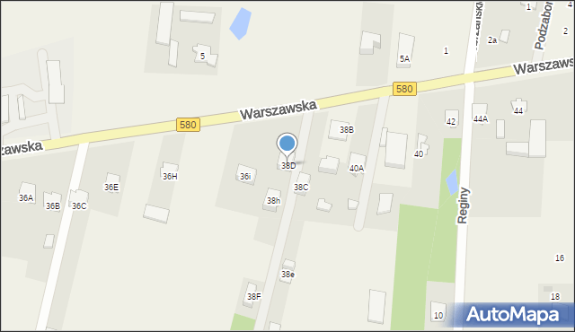 Leszno, Warszawska, 38D, mapa Leszno