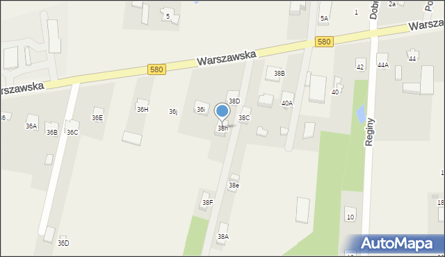 Leszno, Warszawska, 38h, mapa Leszno