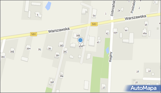 Leszno, Warszawska, 40A, mapa Leszno