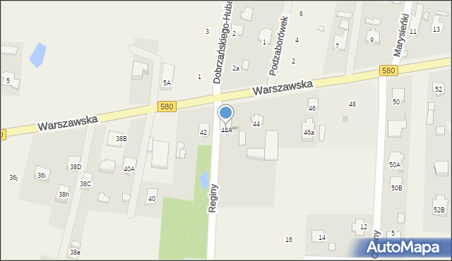 Leszno, Warszawska, 44A, mapa Leszno