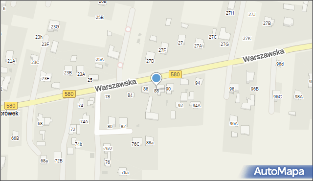 Leszno, Warszawska, 88, mapa Leszno