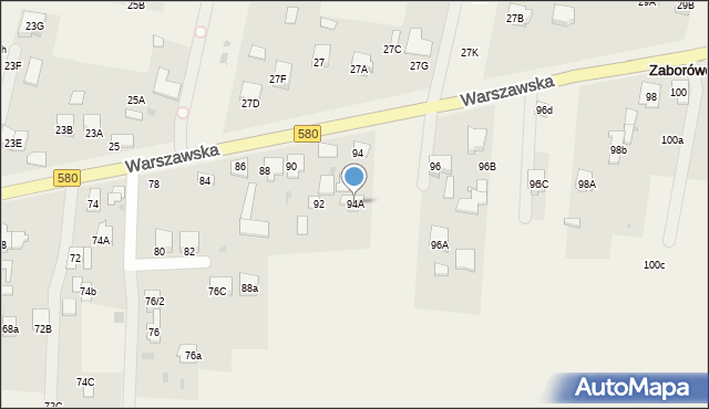 Leszno, Warszawska, 94A, mapa Leszno