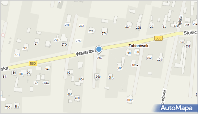 Leszno, Warszawska, 96d, mapa Leszno