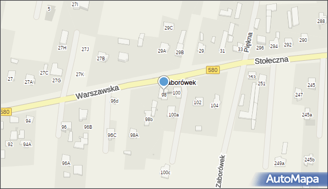 Leszno, Warszawska, 98, mapa Leszno