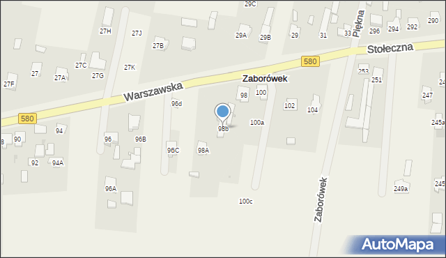 Leszno, Warszawska, 98b, mapa Leszno