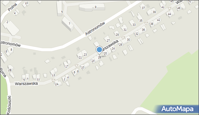Lidzbark Warmiński, Warszawska, 18, mapa Lidzbark Warmiński