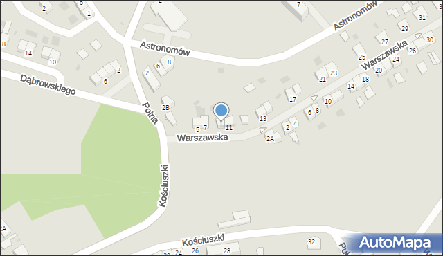 Lidzbark Warmiński, Warszawska, 9, mapa Lidzbark Warmiński