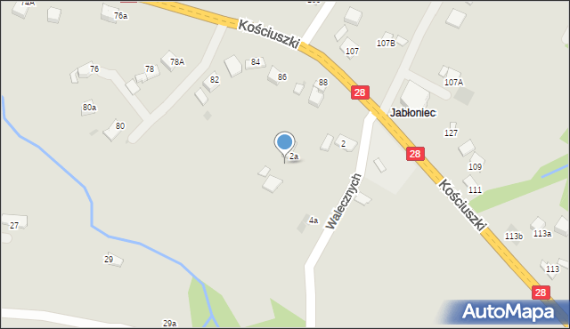 Limanowa, Walecznych, 4, mapa Limanowa