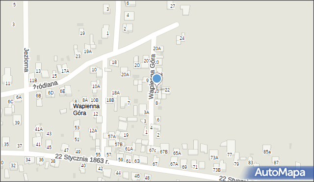 Lipno, Wapienna Góra, 10, mapa Lipno