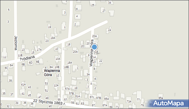 Lipno, Wapienna Góra, 16, mapa Lipno