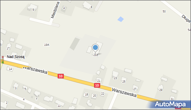 Lubicz Górny, Warszawska, 21A, mapa Lubicz Górny