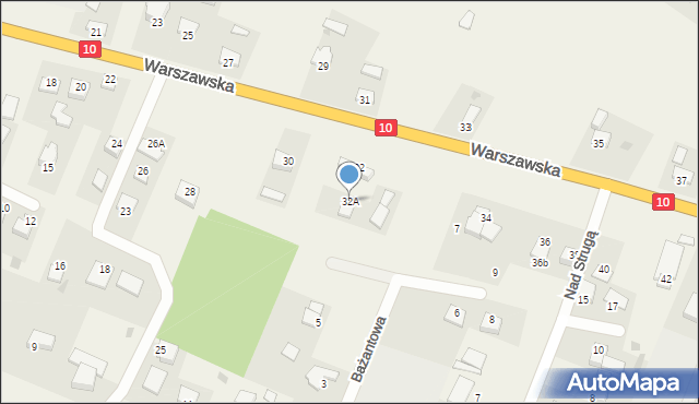 Lubicz Górny, Warszawska, 32A, mapa Lubicz Górny