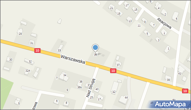 Lubicz Górny, Warszawska, 35, mapa Lubicz Górny