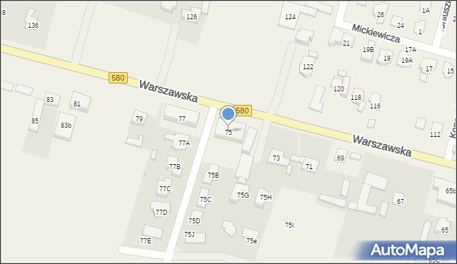 Lubiczów, Warszawska, 75, mapa Lubiczów