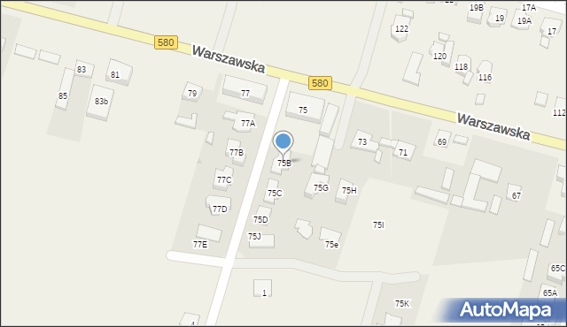 Lubiczów, Warszawska, 75B, mapa Lubiczów