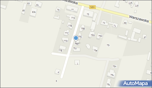 Lubiczów, Warszawska, 75D, mapa Lubiczów