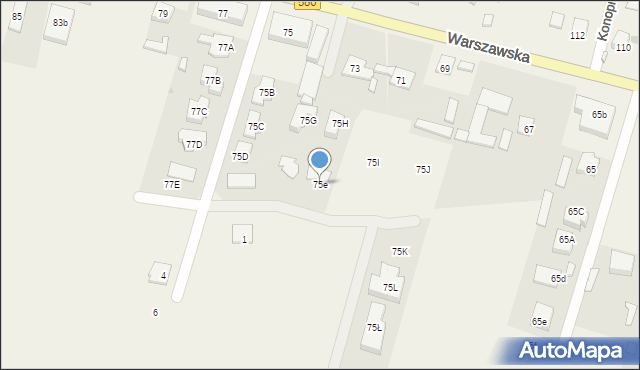 Lubiczów, Warszawska, 75e, mapa Lubiczów