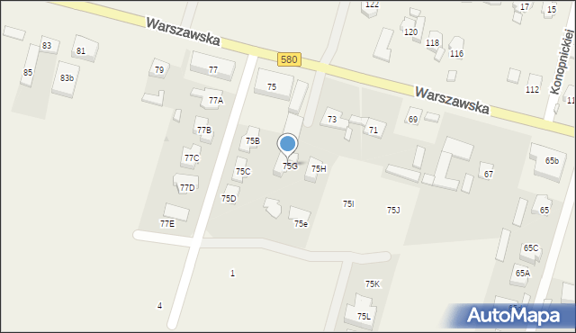 Lubiczów, Warszawska, 75G, mapa Lubiczów