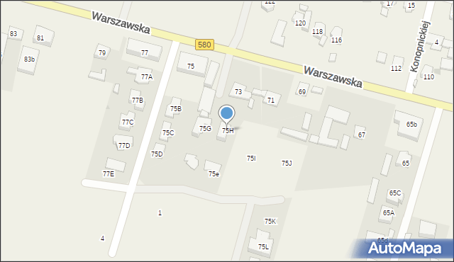 Lubiczów, Warszawska, 75H, mapa Lubiczów